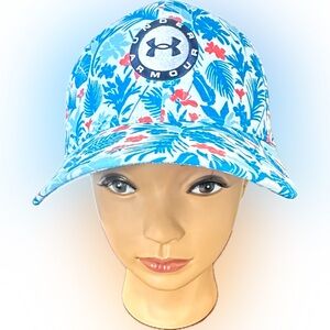 UNDER ARMOUR Men's Jordan Spieth Tour Adjustable Hat Floral Tropical NWT